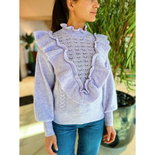 Bistra Knit Pullover - Lavender