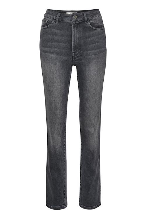 Albia Straight Jeans Blk