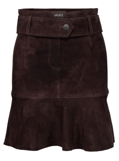 Shiva Suede Leather Skirt