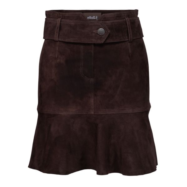 Shiva Suede Leather Skirt