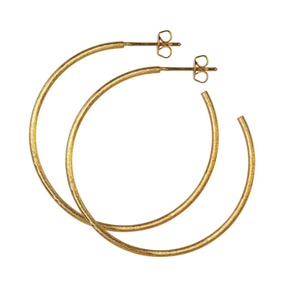 Non Hoops Large Par - Gold Plated