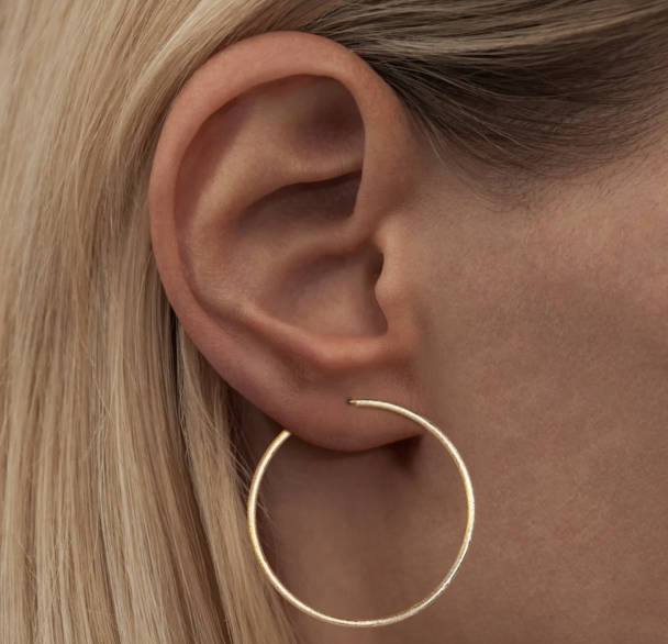 Non Hoops Large Par - Gold Plated - Image 2
