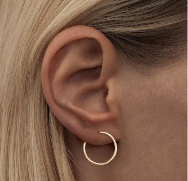 Non Hoops Medium Par - Gold Plated - Image 2