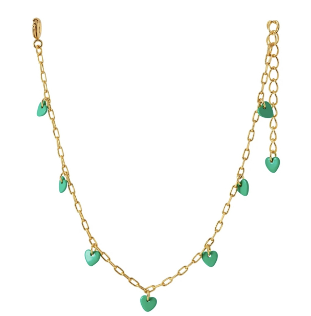 Love U Bracelet Golden Plated - Green - Image 3