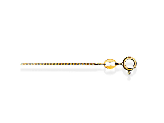 Veneziansk forgylt sølvkjede - 42 +  3cm