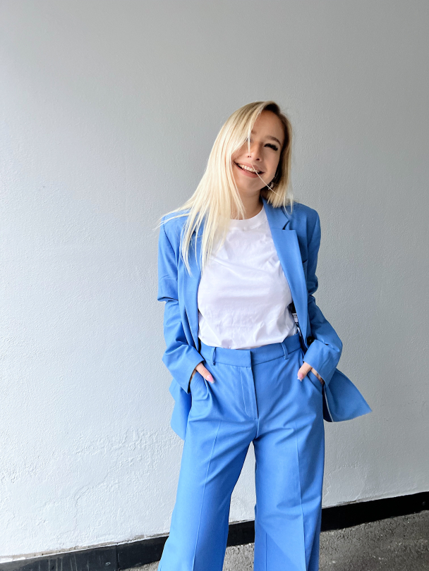 Eliana Wide Pant - Ultramarine - Image 2