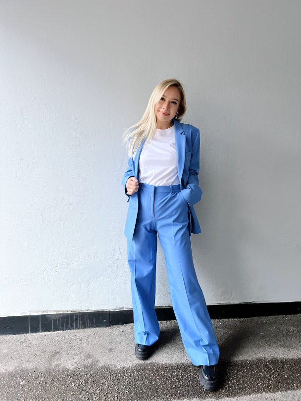 Eliana Wide Pant - Ultramarine - Image 4