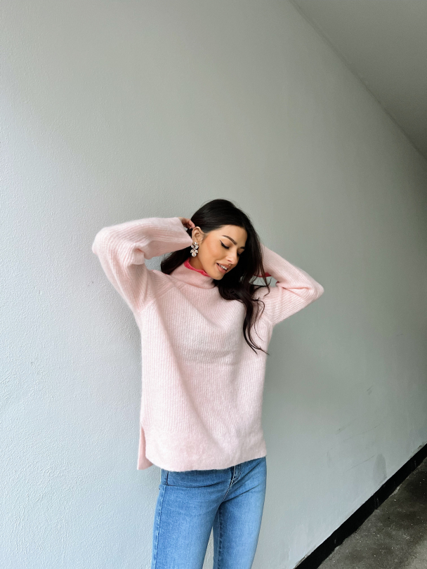 Pikali Knit T-Neck - Quartz Pink  - Image 5