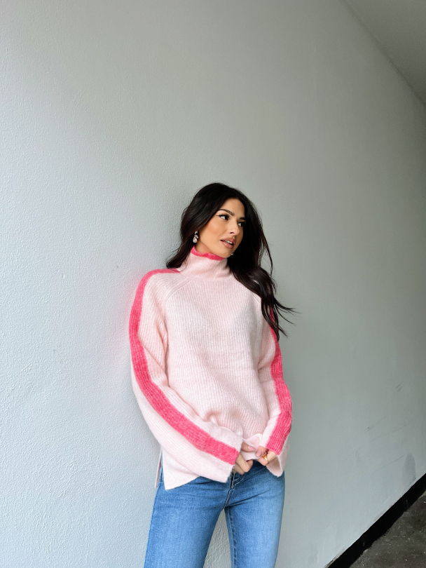Pikali Knit T-Neck - Quartz Pink  - Image 6