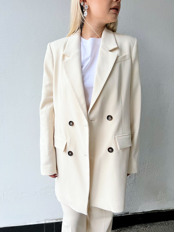 Myla Relaxed Blazer - Birch  - Image 5