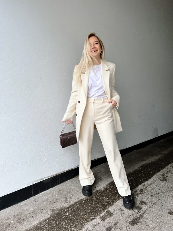 Myla Relaxed Blazer - Birch  - Image 6