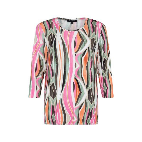 SUNDAY pink/dk green TOP 131-6605-6781-0