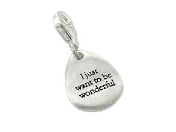 BJØRG - Small Charm Pendant "I just want to be wonderful"