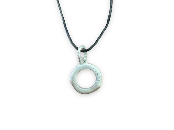 BJØRG - Small Leather Necklace w. BJØRG-pendant