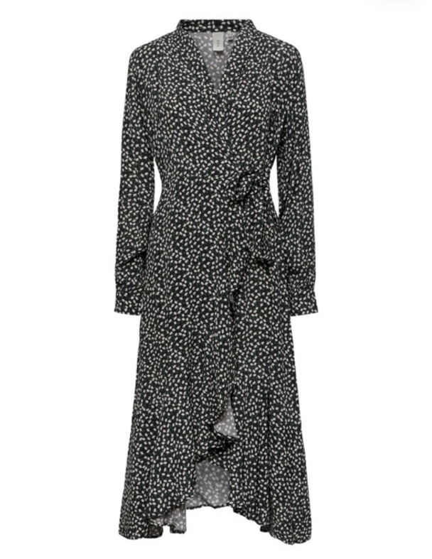 Ditsy V Neck Wrap Dress - AOP Ditsy - Image 5