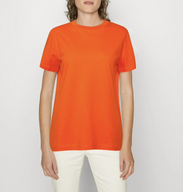 Myessential O-Neck Tee - Orangeade - Image 2