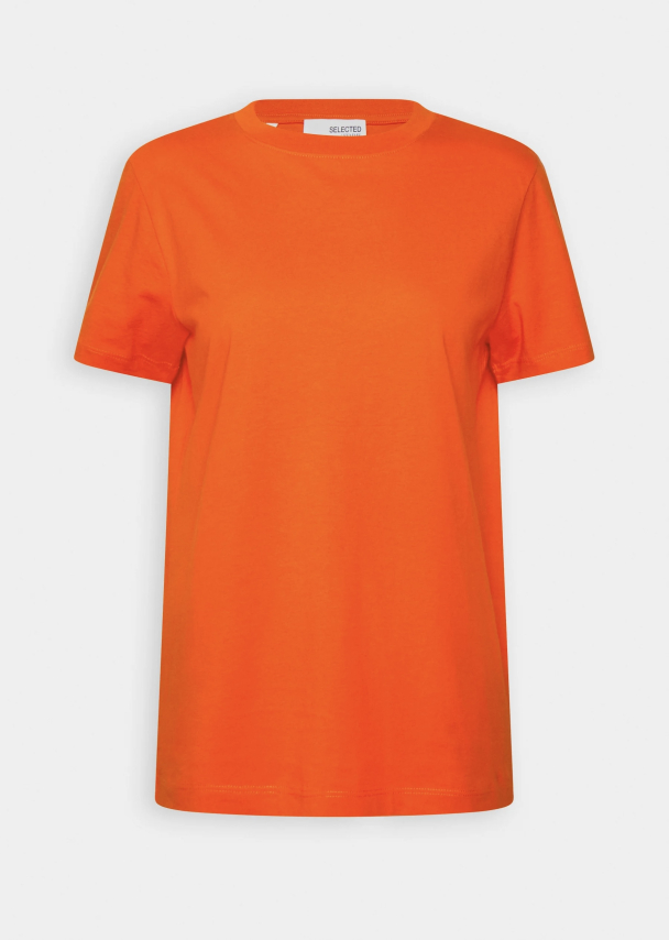Myessential O-Neck Tee - Orangeade - Image 1