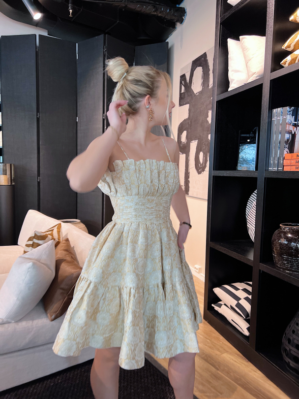Brocade Strap Dress - Vintage - Image 5