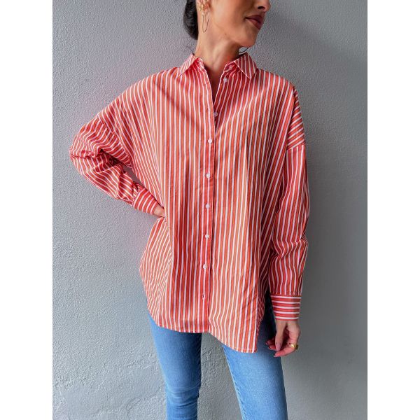 Emma Sanni Striped Shirt - Orangeade