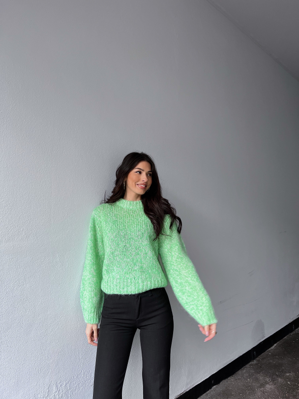 Suanne Knit O-Neck - Absinthe Green - Image 2
