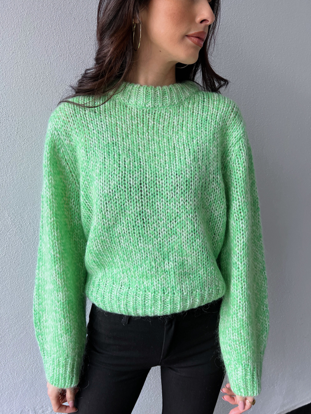 Suanne Knit O-Neck - Absinthe Green - Image 1