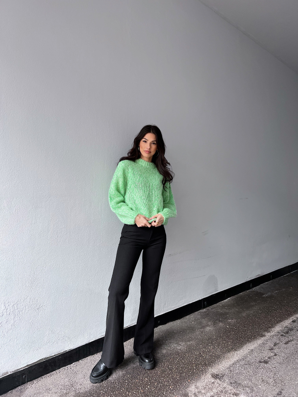 Suanne Knit O-Neck - Absinthe Green - Image 5