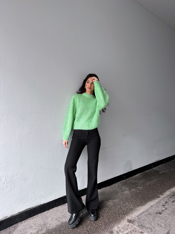 Suanne Knit O-Neck - Absinthe Green - Image 6