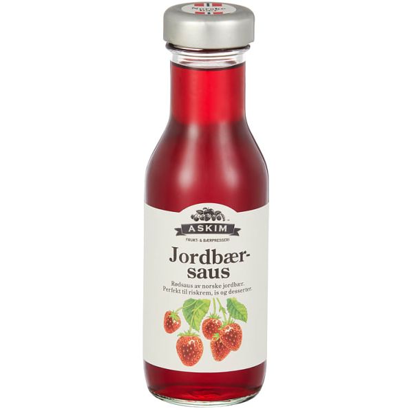 Jordbærsaus 250 ml Askim