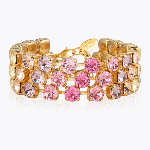 Rosanna Bracelet Gold - Pastel Rainbow Combo - Image 2