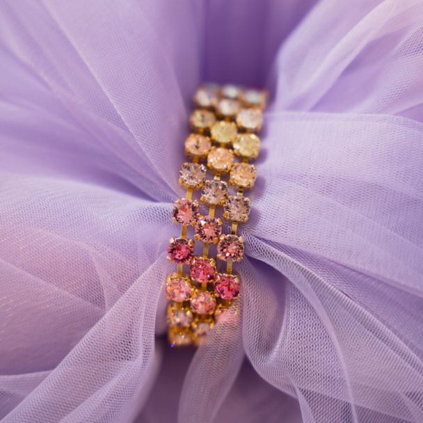 Rosanna Bracelet Gold - Pastel Rainbow Combo - Image 1