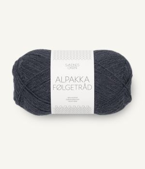 Alpakka Følgetråd 6581 Mørk Gråblå - Sandnes garn
