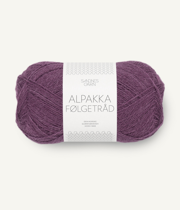 Alpakka Følgetråd 4672 Bjørnebærsaft - Sandnes garn - Image 1
