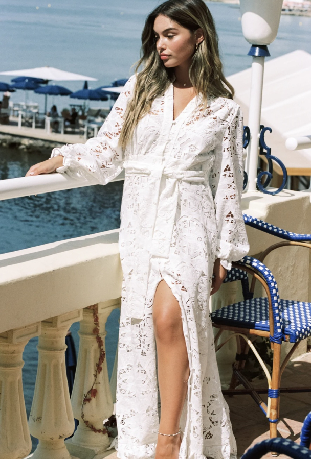 Lenna Maxi Dress - White  - Image 4