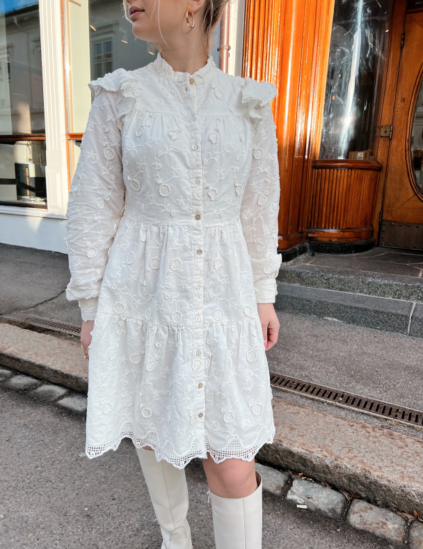 Luppa Shirt Dress - Star White  - Image 1