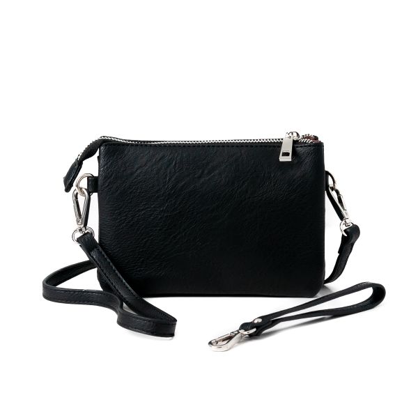 Anna zipper clutch sort 662601