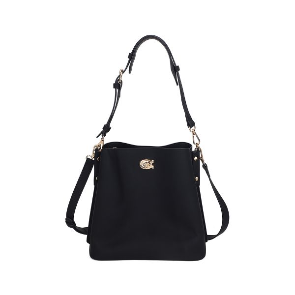 Payton black handbag with buckle 745501