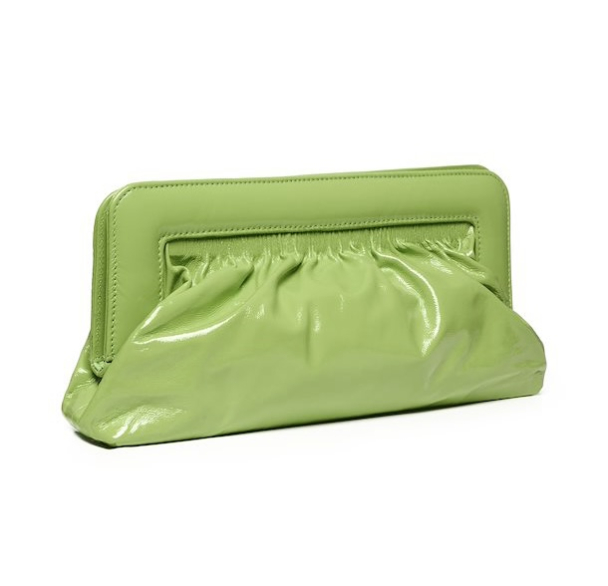 Velda Midi Patent Clutch - Dark Citron - Image 2
