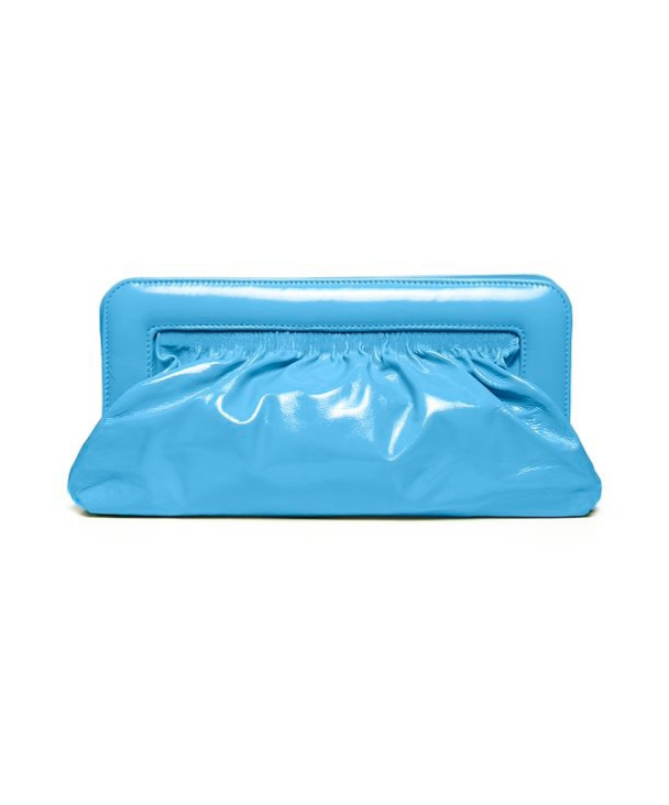 Velda Midi Patent Clutch - Malibu Blue  - Image 2