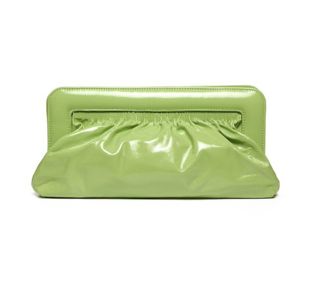 Velda Midi Patent Clutch - Dark Citron - Image 3