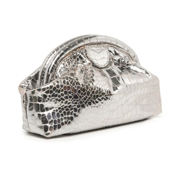 Chai Clutch - Silver Croco  - Image 4