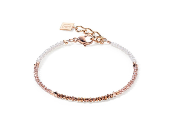 Bracelet Brilliant Square Rose Gold/Brown