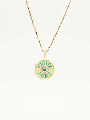 Port Necklace Aqua Gold