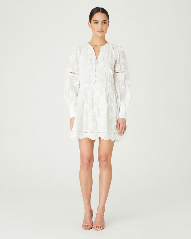 Eliza Relaxed Mini Dress - Ivory