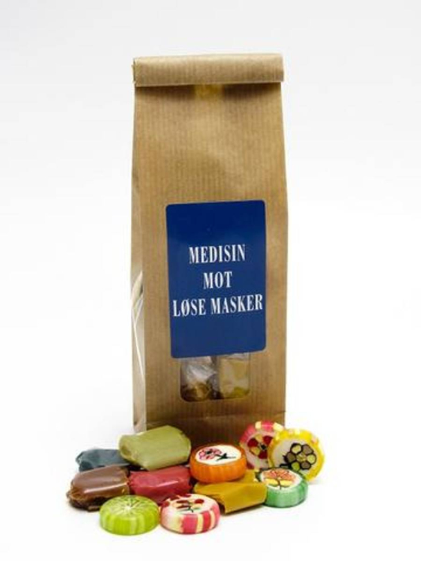 "Medisin mot løse masker" - Karameller og drops