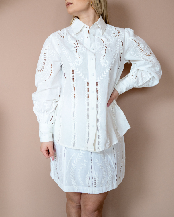 Mira Blouse - White  - Image 1
