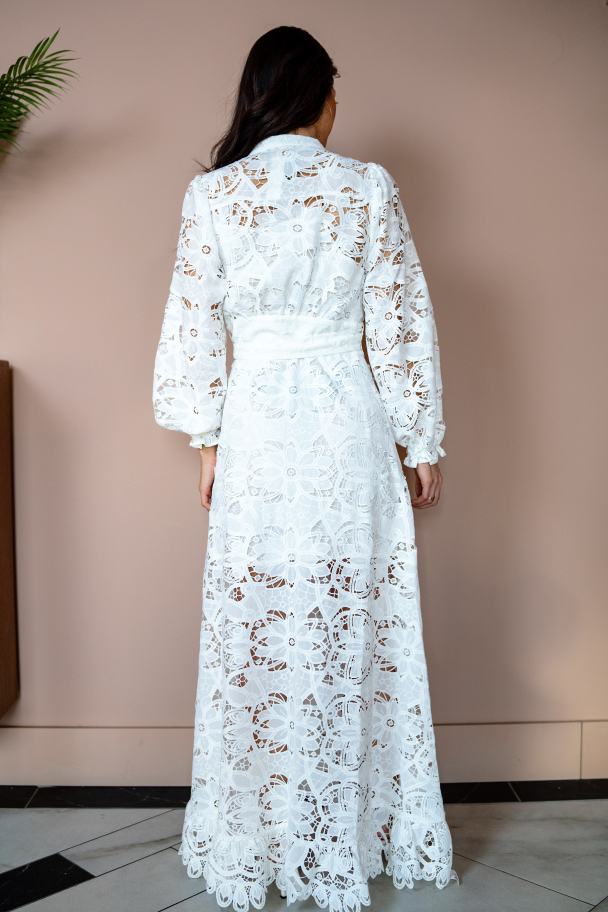 Lenna Maxi Dress - White  - Image 8
