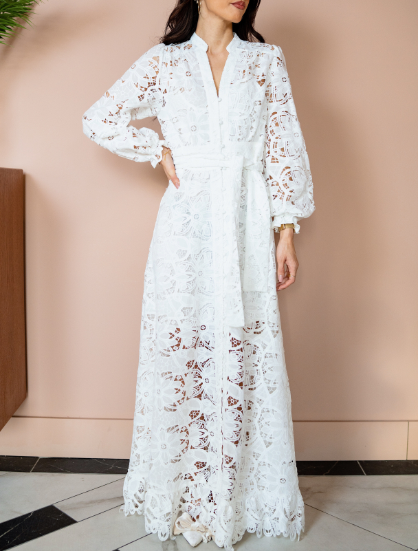 Lenna Maxi Dress - White  - Image 1