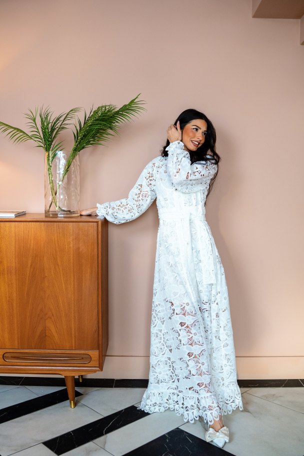 Lenna Maxi Dress - White  - Image 11