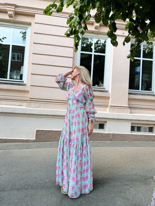 Georgette Maxi Dress - Summer Flowers  - Image 2