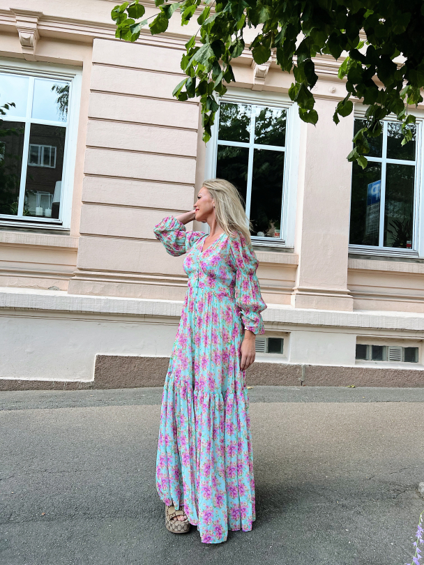 Georgette Maxi Dress - Summer Flowers  - Image 3